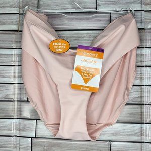 NWT Warner's Womens Bikini Moisture‎ Wicking Panties Cloud-9 - 2XL/9 -Peach